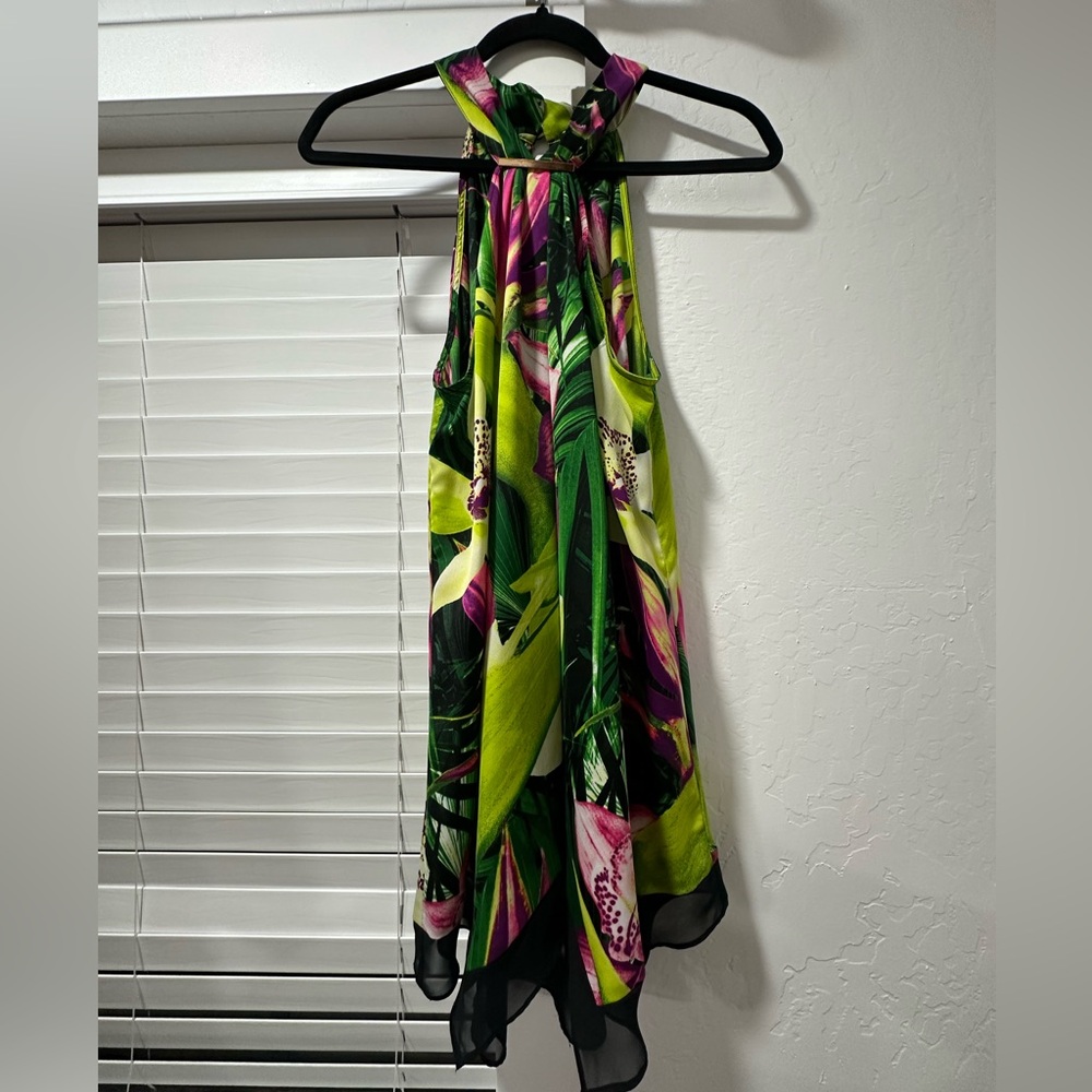 Floral Satiny Soft Blouse - Picture 6 of 7